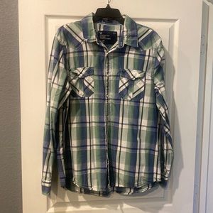 American Eagle Outfitters 🦅  Size XL Pearl snap button down shirt